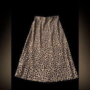 Sanctuary Tan and Black A-Line Skirt